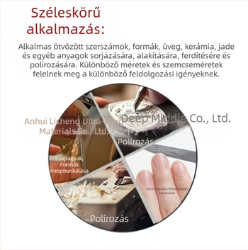Gyémántos sík- és ferde reszelő készlet CF-400 öntőformák finiseléséhez