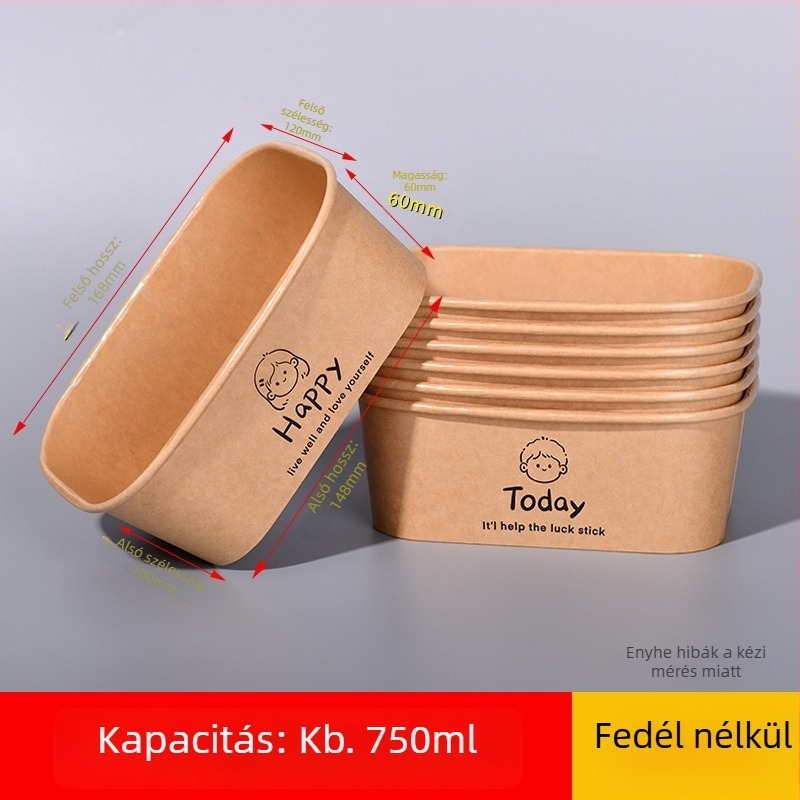 Egyszer használatos, hőszigetelt négyszögletes papírtál, rajzfilm motívummal, mikrohullámú sütőben használható, 25 db/csomag elviteles ételekhez