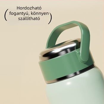 316 rozsdamentes acél - hőszigetelt leveses/ebédes tartó, nagy kapacitású, hordozható
