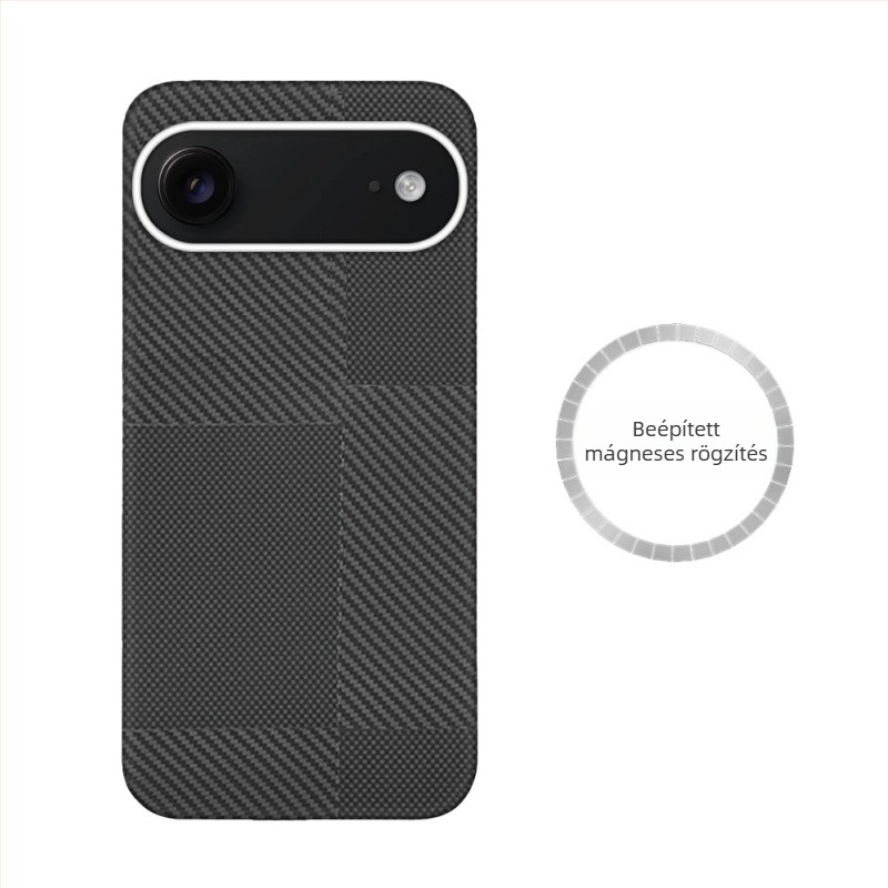 Nagykereskedelmi mobiltelefon tok Apple iPhone Air-höz, Kevlar-aramid mágneses, lychee mintázatú tok, magas minőségű
