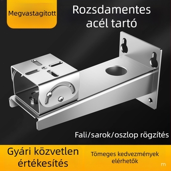 Robbanásbiztos megfigyelő kamera 304-es rozsdamentes acélból, vastag alap, duckbill fej és bányatelpi csiptető-gimbal tartó
