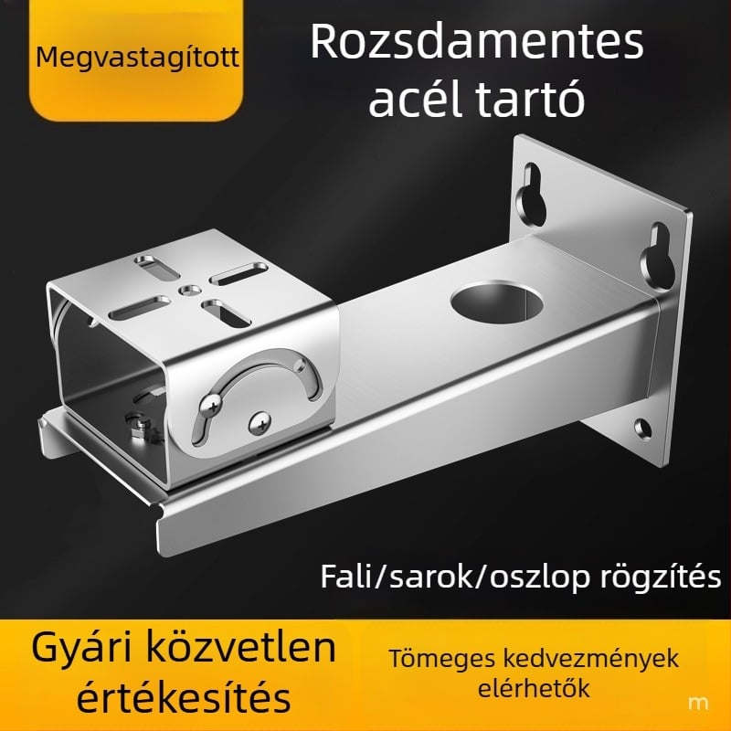 Robbanásbiztos megfigyelő kamera 304-es rozsdamentes acélból, vastag alap, duckbill fej és bányatelpi csiptető-gimbal tartó