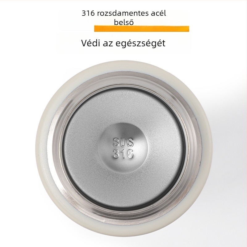 316 rozsdamentes acélból készült vákuum-szigetelt ivópalack, nagy kapacitású, fogantyúval, sporthoz és autózásra, dupla szívócsővel