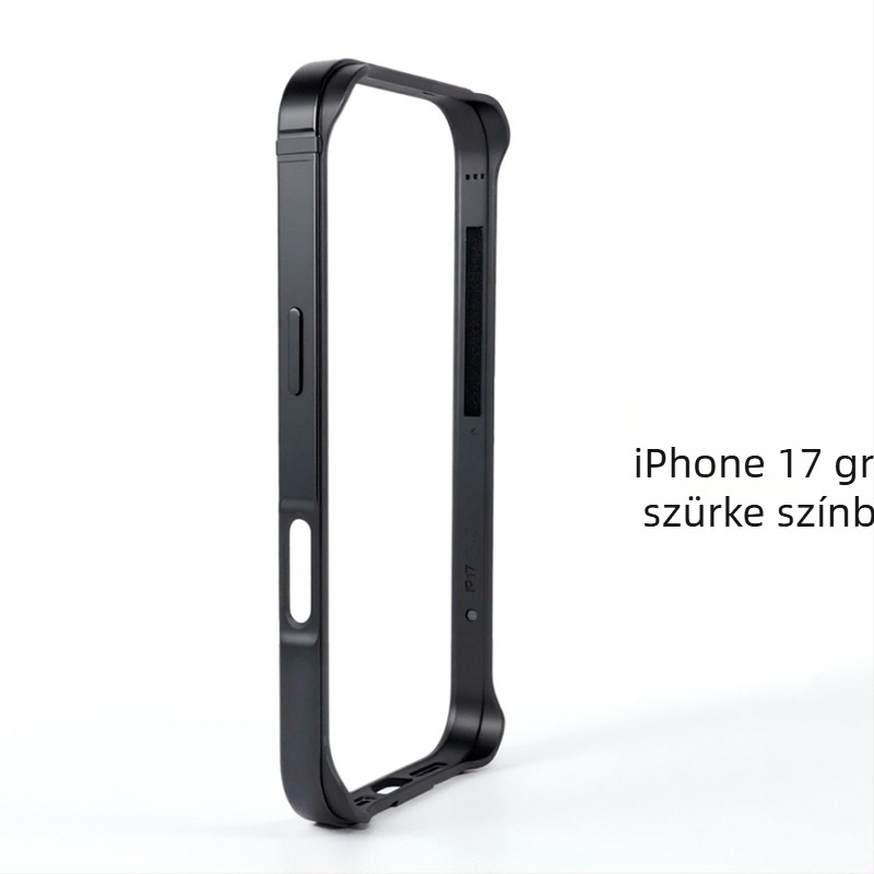Fém védőkeret iPhone 17 Pro és 17 Pro Max számára – zuhanás elleni védelem, csúszásmentes, ujjlenyomat-mentes felület, kreatív dizájn