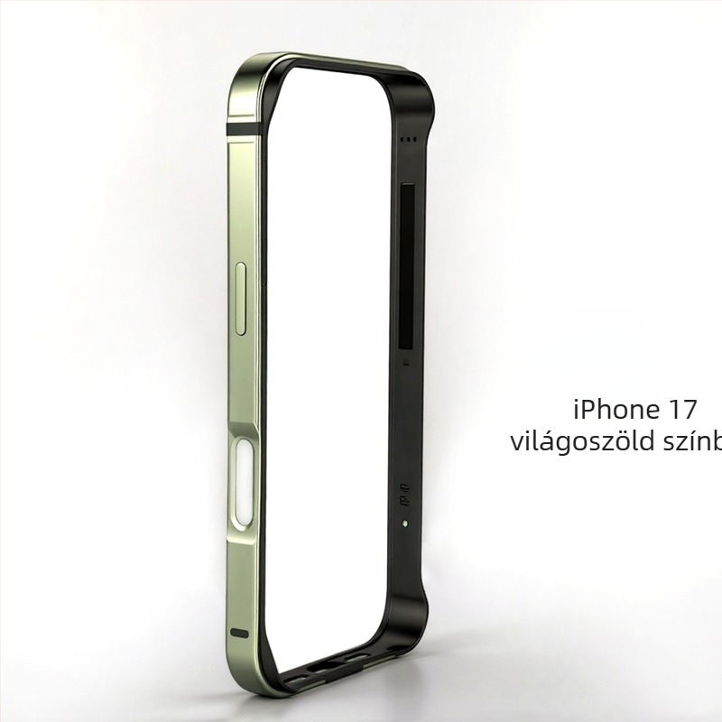 Fém védőkeret iPhone 17 Pro és 17 Pro Max számára – zuhanás elleni védelem, csúszásmentes, ujjlenyomat-mentes felület, kreatív dizájn