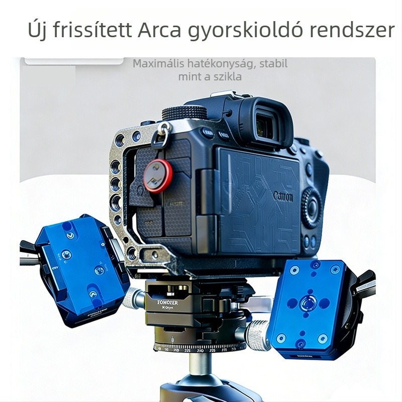 Arca gyorskioldó lemez többszöri lyukakkal DSLR és tükröző nélküli kamerákhoz – univerzális kiegészítő a fejhez