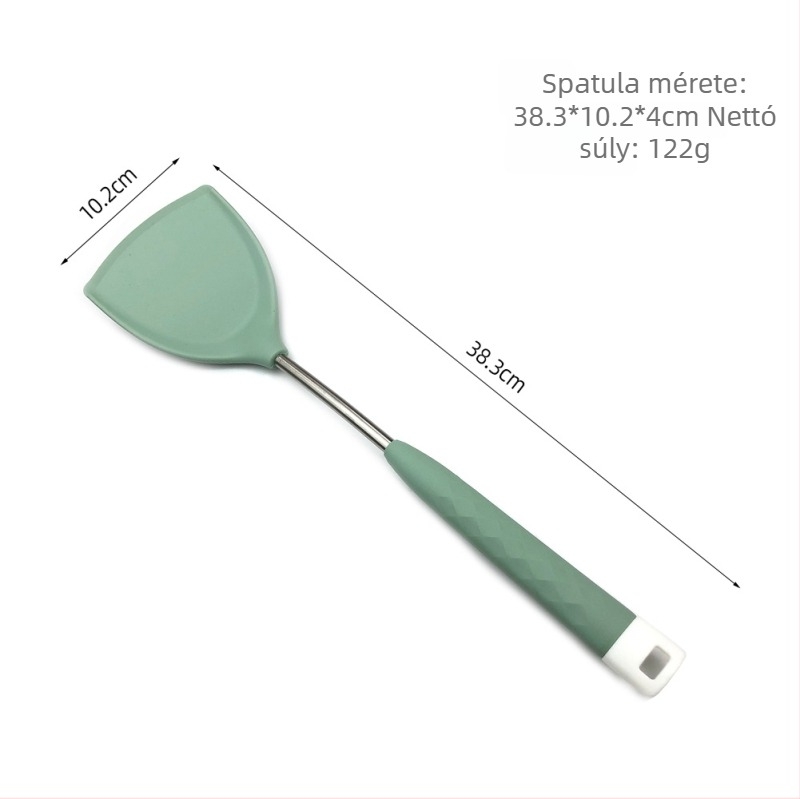 Silikon konyhai eszköz készlet főzéshez – tapadásmentes spatula és leveskanál, 6 darabos