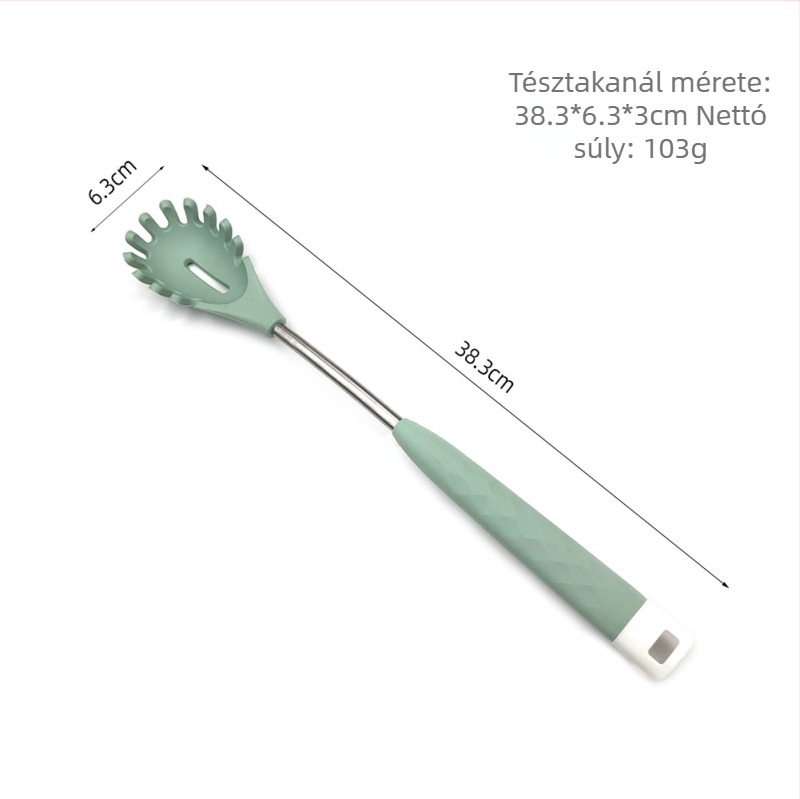 Silikon konyhai eszköz készlet főzéshez – tapadásmentes spatula és leveskanál, 6 darabos