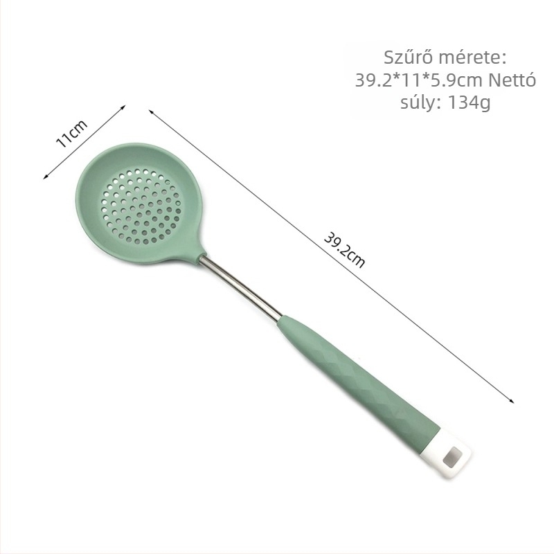 Silikon konyhai eszköz készlet főzéshez – tapadásmentes spatula és leveskanál, 6 darabos
