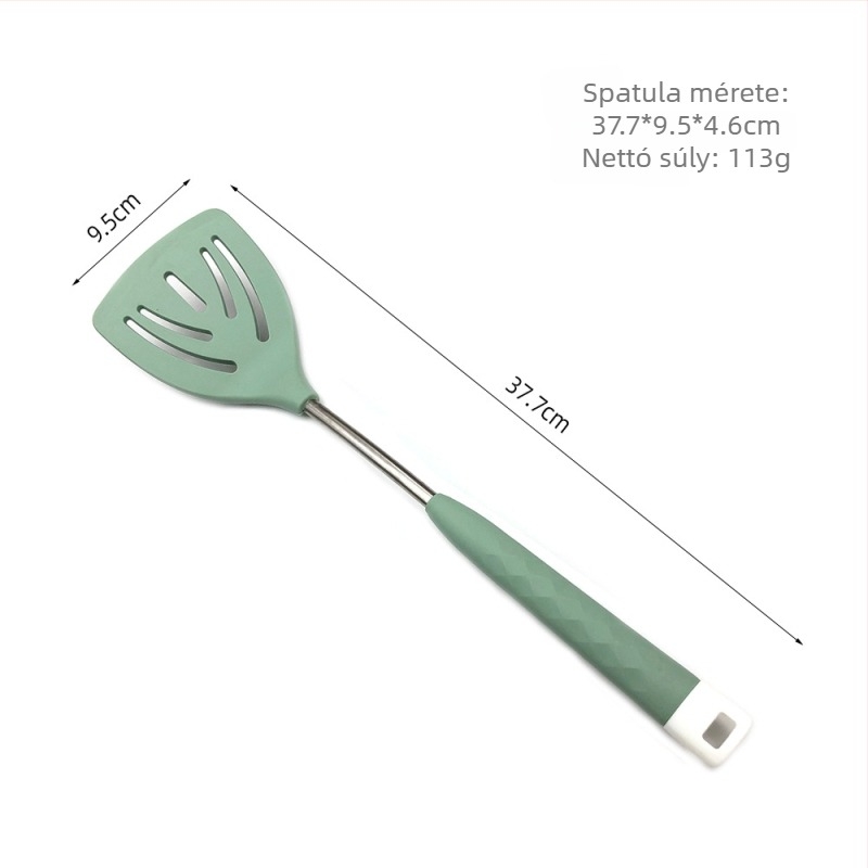 Silikon konyhai eszköz készlet főzéshez – tapadásmentes spatula és leveskanál, 6 darabos