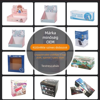 Gyári nyomtatású, többszínű csomagoló dobozok, tartósak és hajtogathatóak, kreatív csomagolás az Ön dizájnja szerint