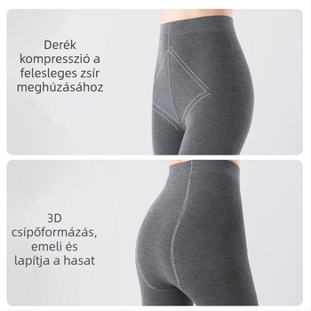 Szürke női harisnyanadrág fleece-betéttel, könnyű viselet tavaszra és őszre, meleg és vastag téli viselet