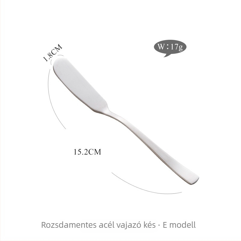 Moonlight 304 rozsdamentes acélból készült vajkés, lekváros kés, spatula, szósz kés, sajtkés, nyugati sajtkés