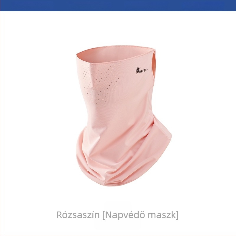 Női UV-védett nyakvédő Ice Silk hűsítő anyagból, kültéri kerékpározáshoz és arcvédelmi kendő