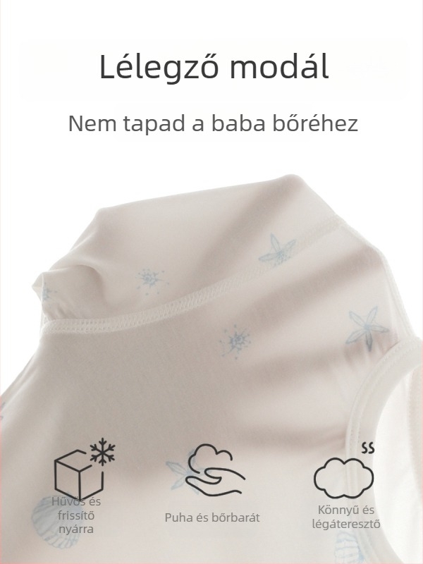 Modal baba nyári 2 részes alsónemű szett, könnyű otthoni ruházat csecsemőknek, A osztály
