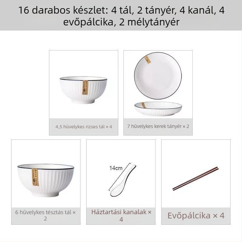 Kerámia étkészlet – tányérok és mély leveses tálak, lebegő textúrájú felülettel, minimalist Skandináv stílus