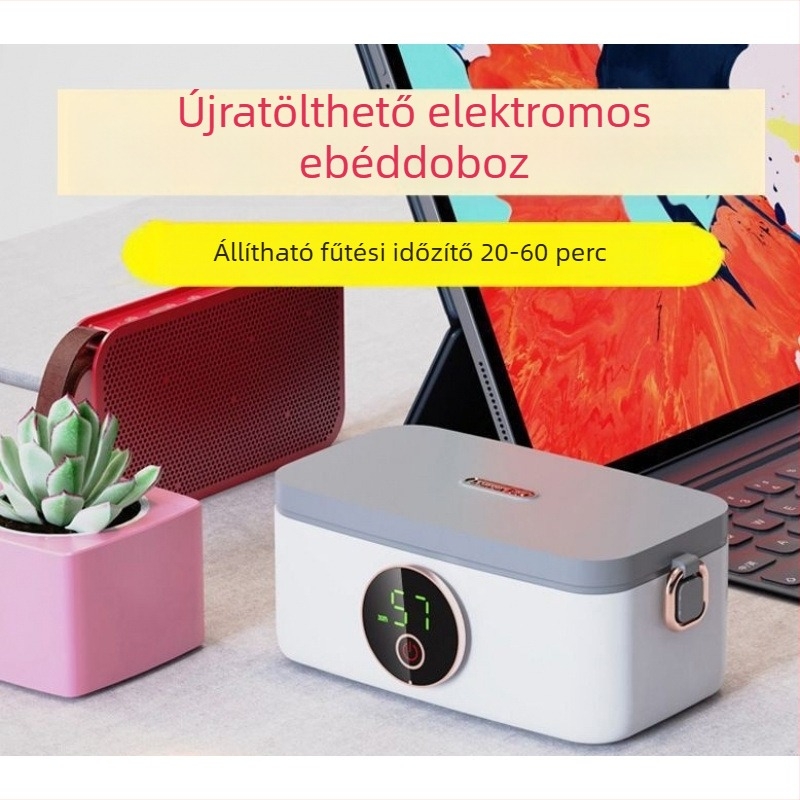 Önmelegítő ebédhordó, rozsdamentes acél, 800–1000 ml, könnyen hordozható diákoknak, kültéri használatra
