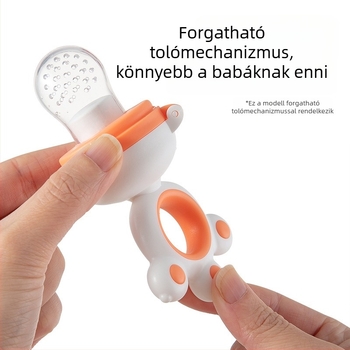Baba gyümölcs- és zöldséppüré rágó játék, rágó tasak és cumiszerű etetési segédeszköz