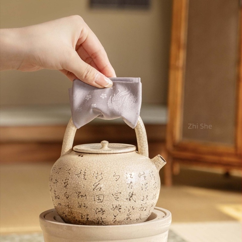 Zhi She Jinghao eredeti teafogó kendő, rendkívül felszívó, hat színben kapható, finom pamut, friss és elegáns szövésű teaceremóniához