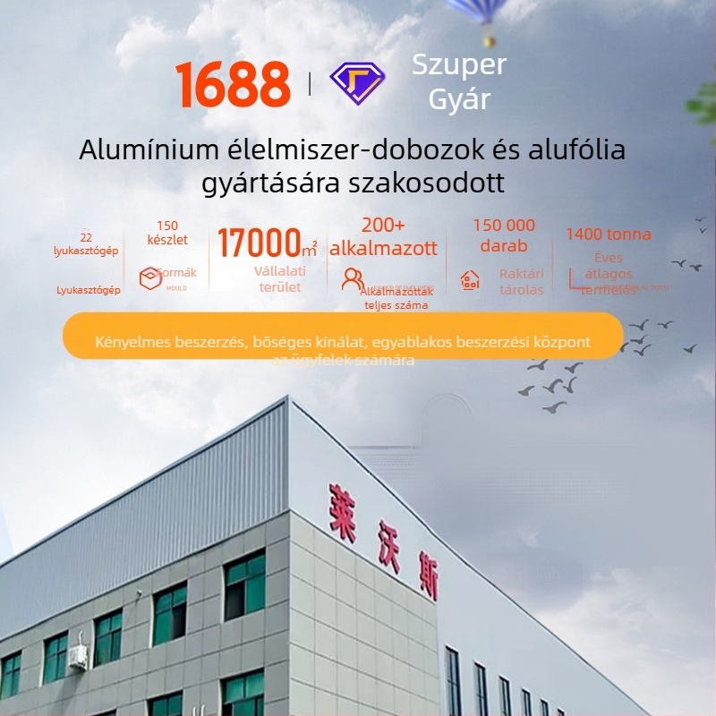 Egyszer használatos nyársas tálca sütéshez és grillhez, 350-es alumíniumfóliás ebédes doboz, sütőbe tehető alumíniumfólia doboz, testreszabható nyársak