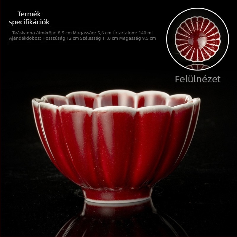 Jian Zhan porcelán teás pohár, kalap formájú, új kínai stílus, ideális ajándék teakedvelőknek