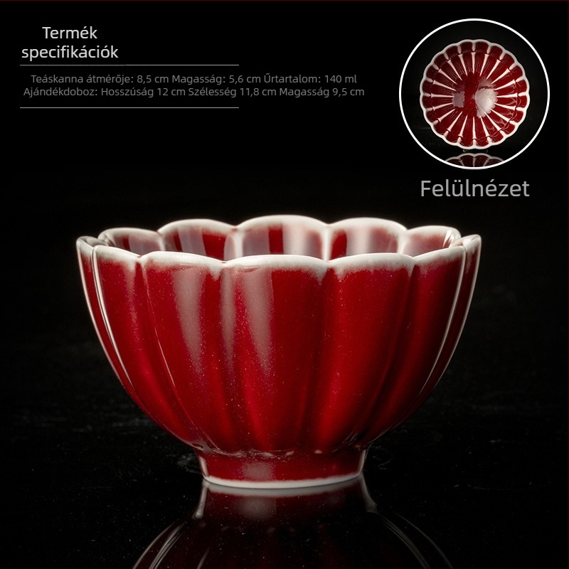 Jian Zhan porcelán teás pohár, kalap formájú, új kínai stílus, ideális ajándék teakedvelőknek