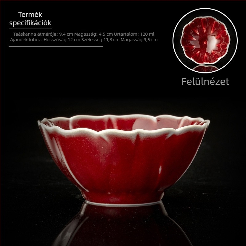 Jian Zhan porcelán teás pohár, kalap formájú, új kínai stílus, ideális ajándék teakedvelőknek