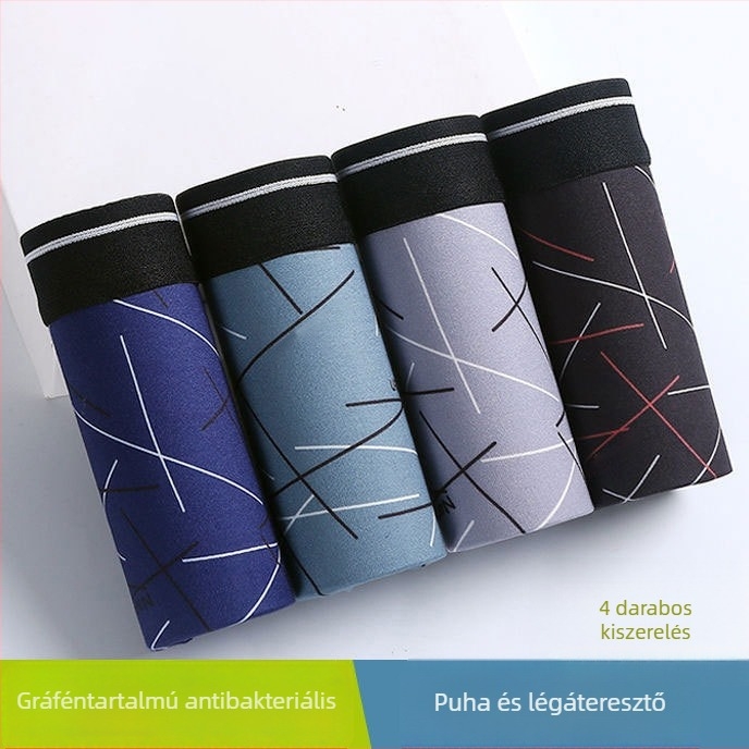 Antarktiszi grafén férfi boxeralsó, Lycra-keverék