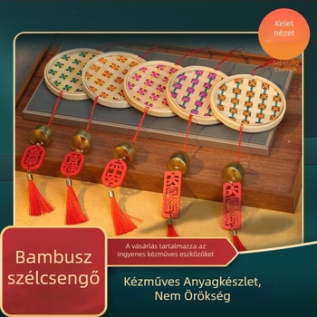 Bambusz szélcsengő – kézzel készített DIY készlet családi tevékenységekhez