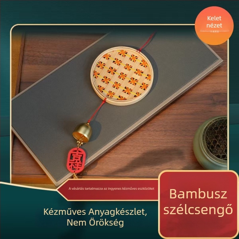 Bambusz szélcsengő – kézzel készített DIY készlet családi tevékenységekhez