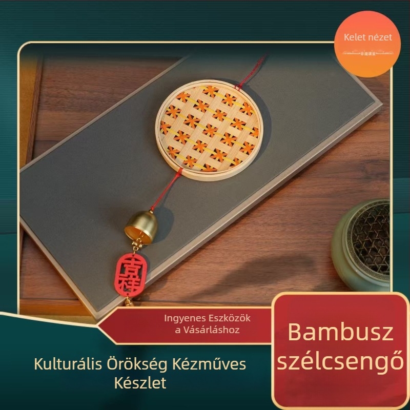 Bambusz szélcsengő – kézzel készített DIY készlet családi tevékenységekhez