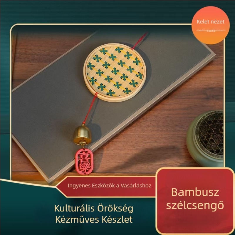 Bambusz szélcsengő – kézzel készített DIY készlet családi tevékenységekhez