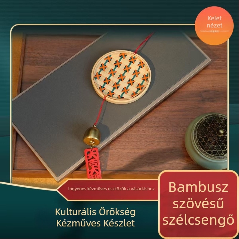 Bambusz szélcsengő – kézzel készített DIY készlet családi tevékenységekhez