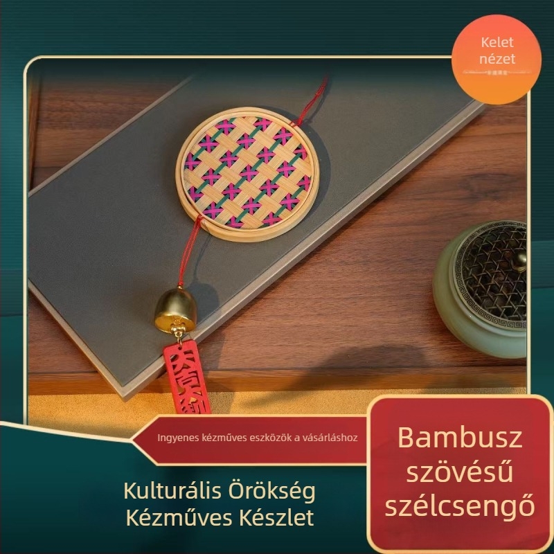 Bambusz szélcsengő – kézzel készített DIY készlet családi tevékenységekhez
