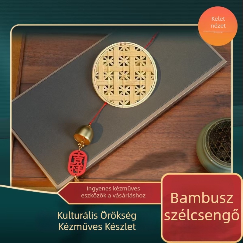 Bambusz szélcsengő – kézzel készített DIY készlet családi tevékenységekhez