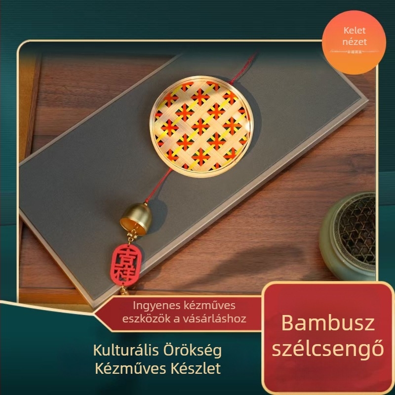 Bambusz szélcsengő – kézzel készített DIY készlet családi tevékenységekhez