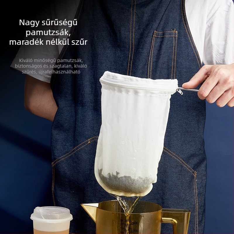 Teafilter zacskó és káveszűrő zacskó hálós anyaggal, Hongkong-stílusú latte teazsák, teafilter