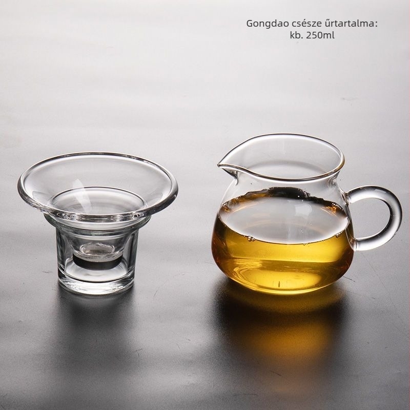 Üvegből készült teaszűrő és tölcsér – minimalist tea infúzor kiegészítők
