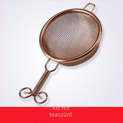 Kreatív kettős rétegű rozsdamentes acél teafilter, japán stílusú kézzel készített tea tölcsér a tea ceremóniához