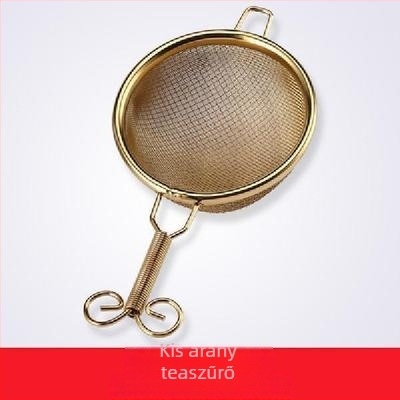Kreatív kettős rétegű rozsdamentes acél teafilter, japán stílusú kézzel készített tea tölcsér a tea ceremóniához