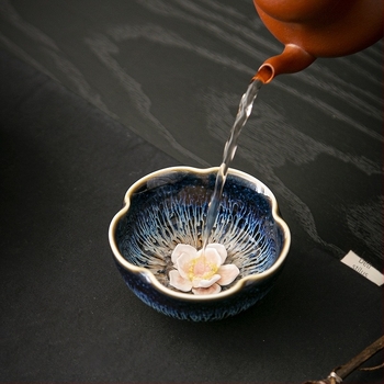 Kung Fu teáscsésze porcelánból, egy darab, vintage elegáns kínai stílusú dizájn