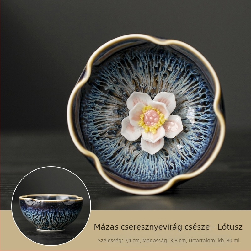 Kung Fu teáscsésze porcelánból, egy darab, vintage elegáns kínai stílusú dizájn