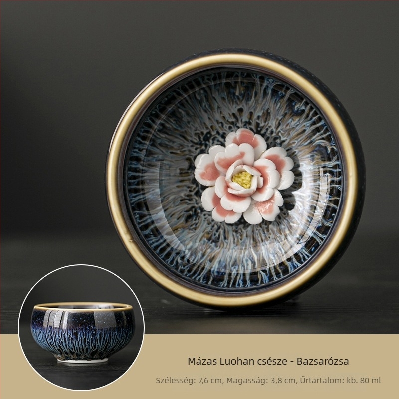 Kung Fu teáscsésze porcelánból, egy darab, vintage elegáns kínai stílusú dizájn