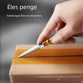 Többcélú teás kés és autóüveg-törő, gravírozó eszköz, kulcstartó a saját védelmére, csomagolás-nyitó, 17 cm, alumíniumötvözet