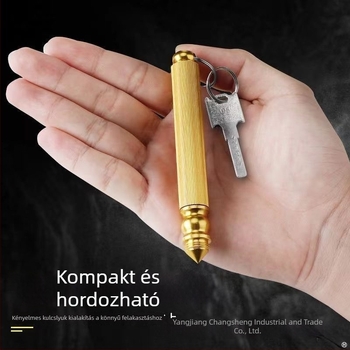 Többcélú teás kés és autóüveg-törő, gravírozó eszköz, kulcstartó a saját védelmére, csomagolás-nyitó, 17 cm, alumíniumötvözet