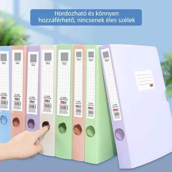 Morandi hajtogatható dokumentum-doboz, műanyag, A4 méretű