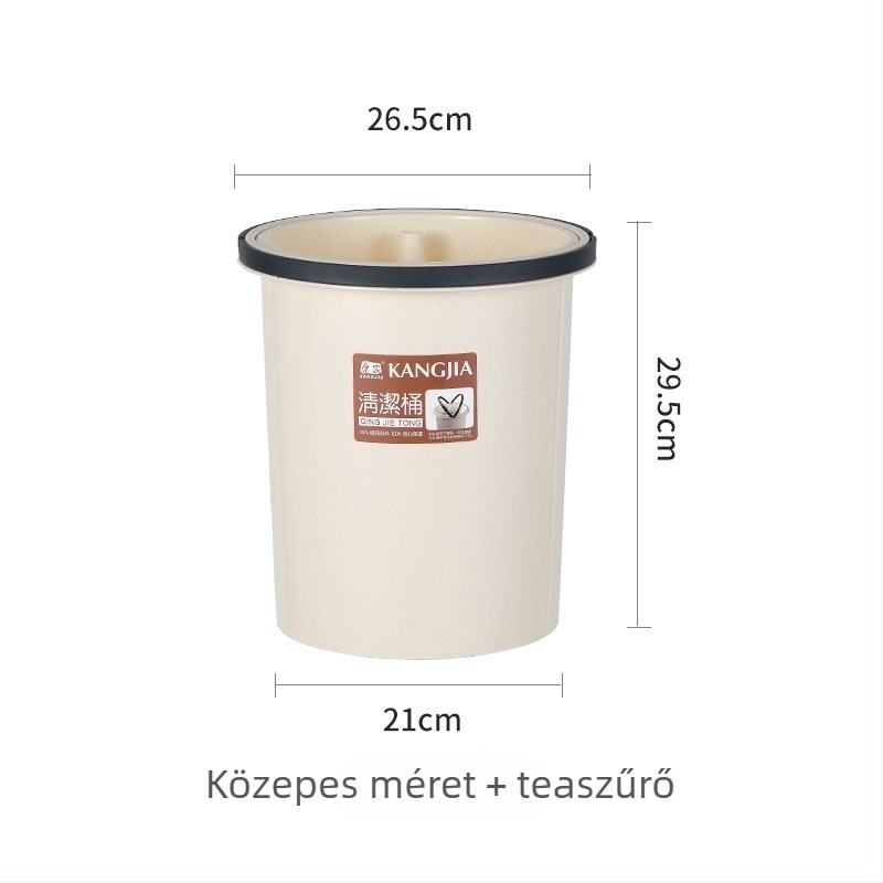 Kangjia műanyag teamaradék tartó szűrővel – háztartási használatra, lefolyó- és tisztítóvödör