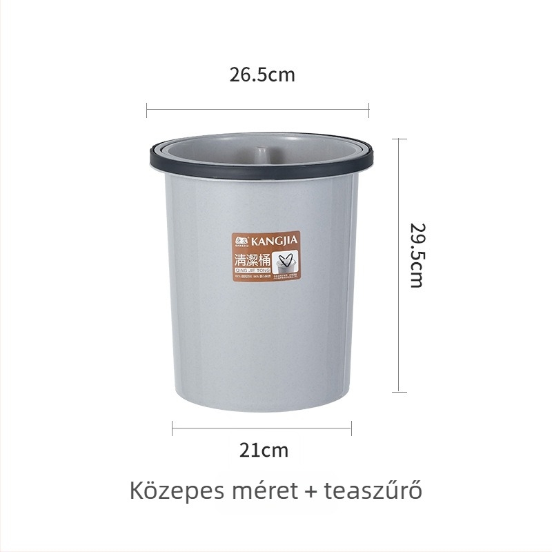 Kangjia műanyag teamaradék tartó szűrővel – háztartási használatra, lefolyó- és tisztítóvödör
