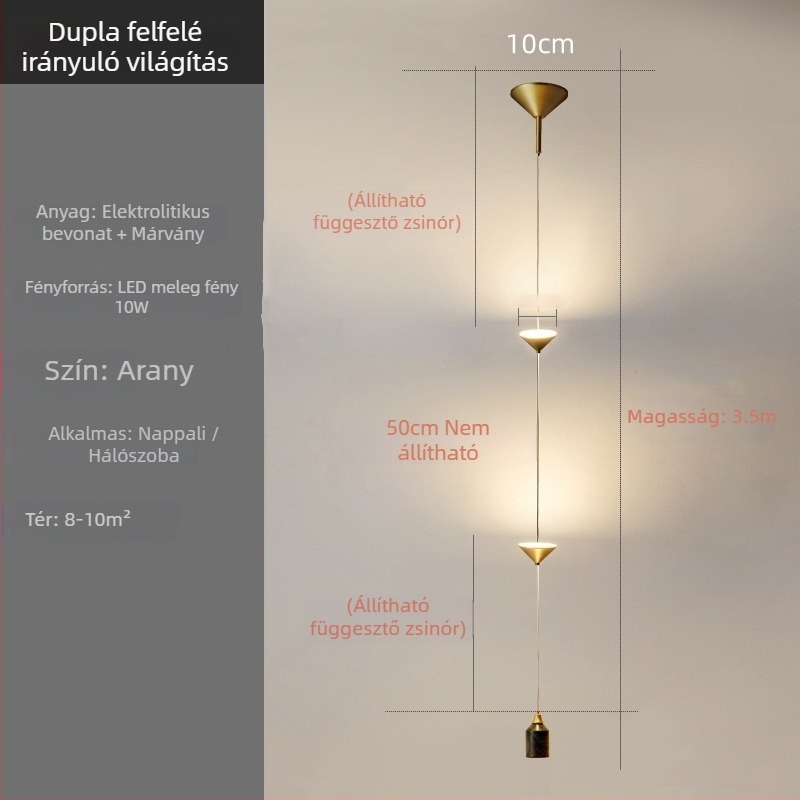 Könnyű luxus homokóra formájú földre álló csillár, atmoszférikus LED világítással a nappaliba és a hálószobába