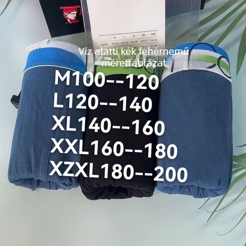 Férfiaknak szóló ajándékdoboza alsónemű, ultra vékony, lélegző boxer briefs, U-formájú fazon, hűs érzet